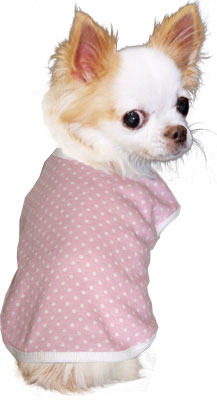 【犬服 犬 服 犬の服】ホワイトドット シャツ【ドッグウェア 部屋着 トイプードル チワワ ダックス かわいい シーズー タムベディ】