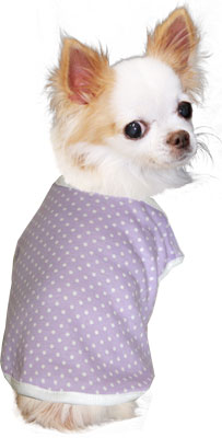 【犬服 犬 服 犬の服】ホワイトドット シャツ【ドッグウェア 部屋着 トイプードル チワワ ダックス かわいい シーズー タムベディ】