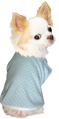 【犬服 犬 服 犬の服】ホワイトドット シャツ【ドッグウェア 部屋着 トイプードル チワワ ダックス かわいい シーズー タムベディ】