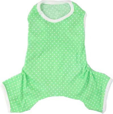 【犬服 犬 服 犬の服】ホワイトドット ロンパース【ドッグウェア ペット 寒さ対策 水玉 トイプードル チワワ ダックス タムベディ かわいい ポメラニアン】