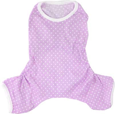 【犬服 犬 服 犬の服】ホワイトドット ロンパース【ドッグウェア ペット 寒さ対策 水玉 トイプードル チワワ ダックス タムベディ かわいい ポメラニアン】