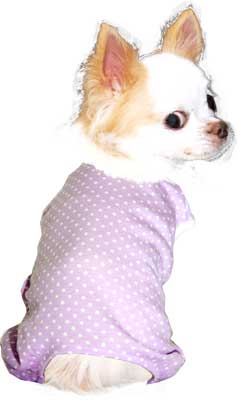 【犬服 犬 服 犬の服】ホワイトドット ロンパース【ドッグウェア ペット 寒さ対策 水玉 トイプードル チワワ ダックス タムベディ かわいい ポメラニアン】