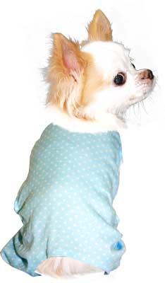 【犬服 犬 服 犬の服】ホワイトドット ロンパース【ドッグウェア ペット 寒さ対策 水玉 トイプードル チワワ ダックス タムベディ かわいい ポメラニアン】