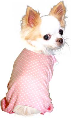 【犬服 犬 服 犬の服】ホワイトドット ロンパース【ドッグウェア ペット 寒さ対策 水玉 トイプードル チワワ ダックス タムベディ かわいい ポメラニアン】
