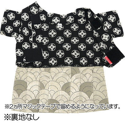 【犬服 犬 服 犬の服 秋服 冬服用】男振り袴 悠真(ゆうま)《名入れ可能》【着物 和装 お正月 初詣 年賀状 七五三 前開きドッグ ペット ウェア ダックス トイプードル チワワ タムベディおしゃれ ポメラニアン】