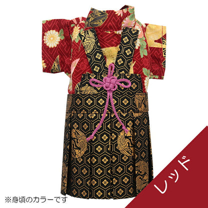 【着物 犬 服 犬の服 秋服 冬服用】男振り袴 瑞祥(ずいしょう)《名入れ可能》【日本製 和柄 お正月 初詣 七五三 はかまドッグ ペット ウェア ダックス トイプードル チワワ タムベディ 渋い 豆柴】